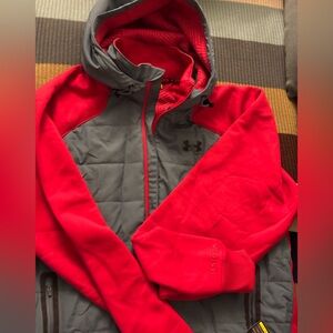 Under Armour Red and Gray Performance Jacket infrared,storm